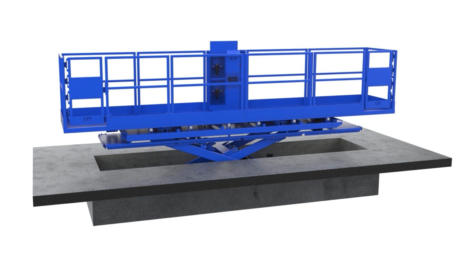 Scissor Lift with Side Shift Operator Platform | LPI Inc